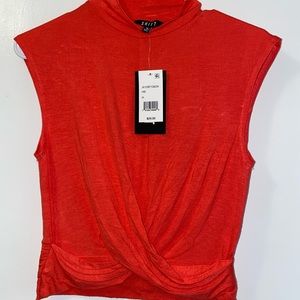 Women’s Orange Sleeveless Shirt - size M
